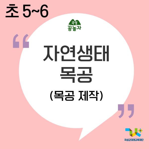 [2026년 초등교과연계]생태 목공(5,6학년)